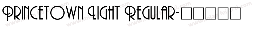 Princetown Light Regular字体转换